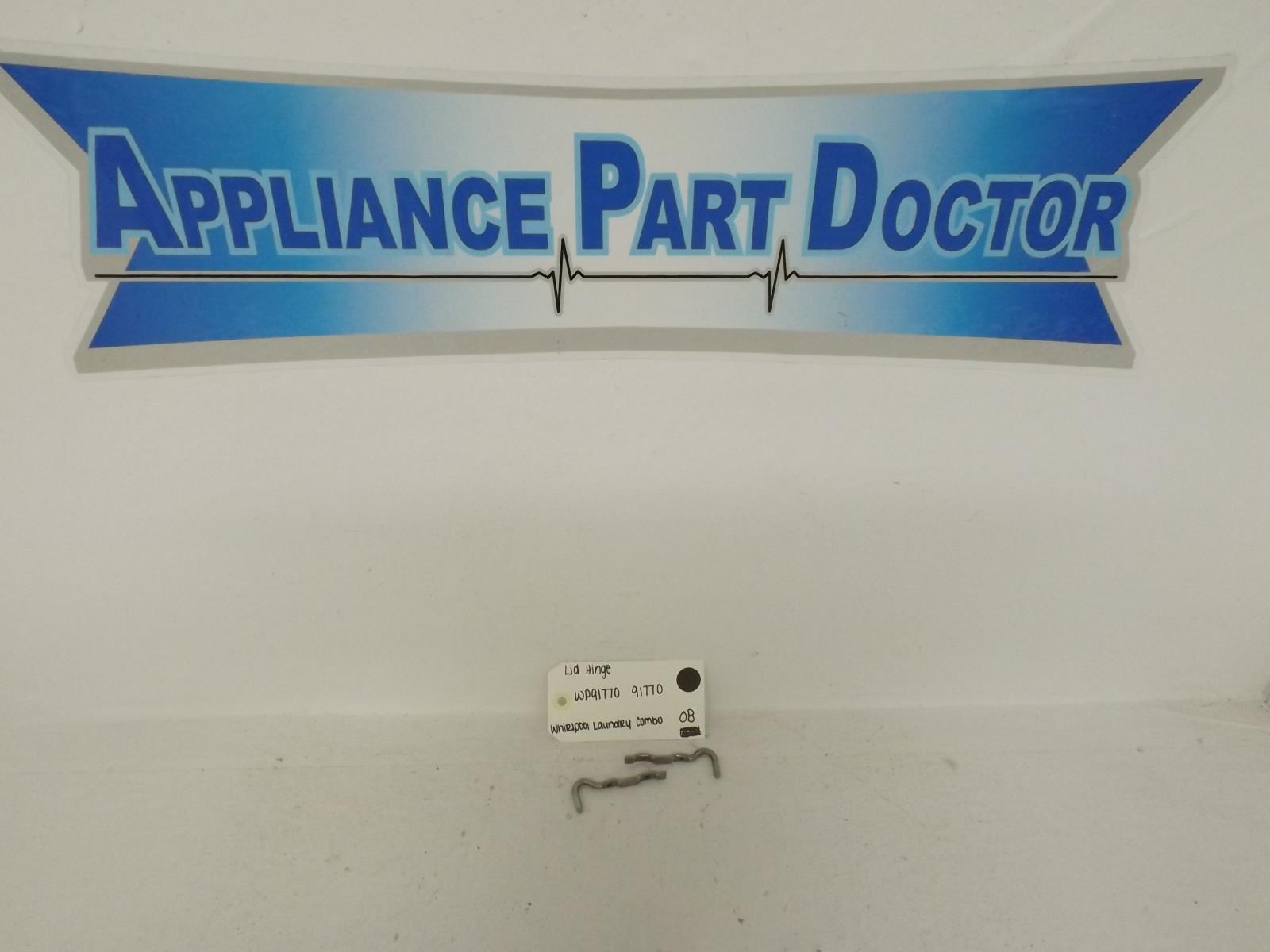 Whirlpool Laundry Combo WP91770 91770 Lid Hinges New Whirlpool Laundry Combo WP91770 91770 Lid Hinges New
